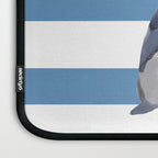 Captain Seagull on blue stripes Laptop Sleeve Gallery Image 3