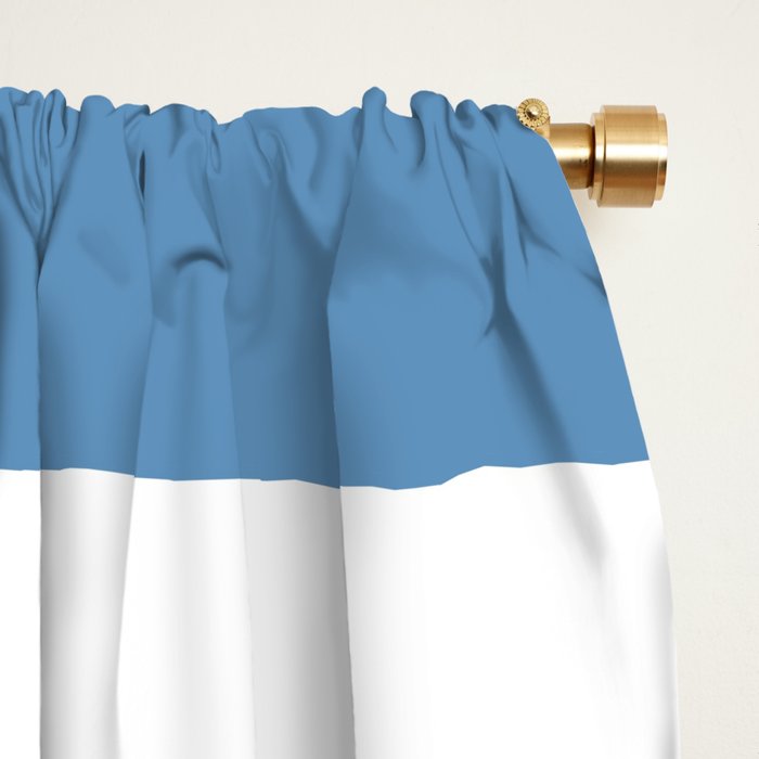 Captain Seagull on blue stripes Window Curtain Gallery Image 2