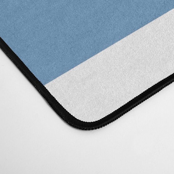 Captain Seagull on blue stripes Desk Mat Gallery Image 4