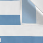 Captain Seagull on blue stripes Wall Tapestry Gallery Image 3