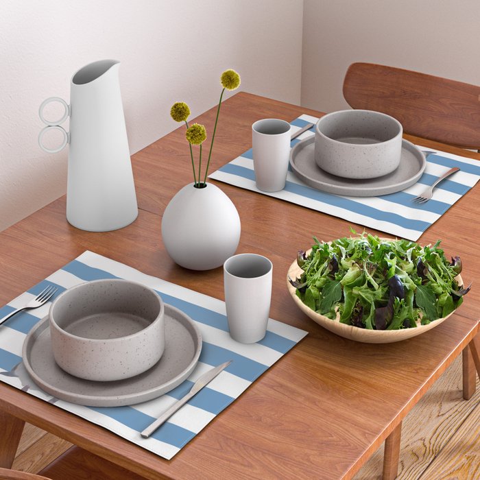 Captain Seagull on blue stripes Placemat Gallery Image 2