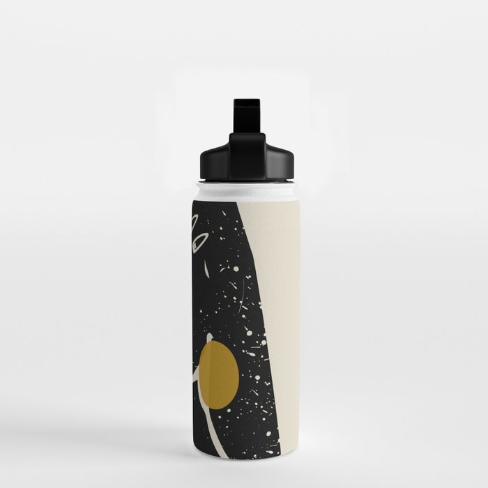 Black Hair No. 3 Water Bottle Gallery Image 2