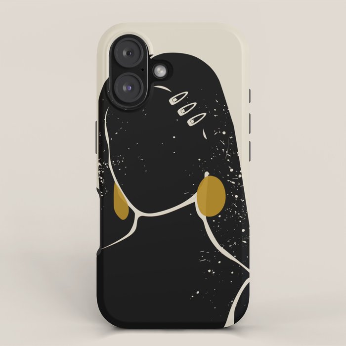 Black Hair No. 3 iPhone Case Gallery Image 1