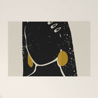 Black Hair No. 3 Welcome Mat Gallery Image 1