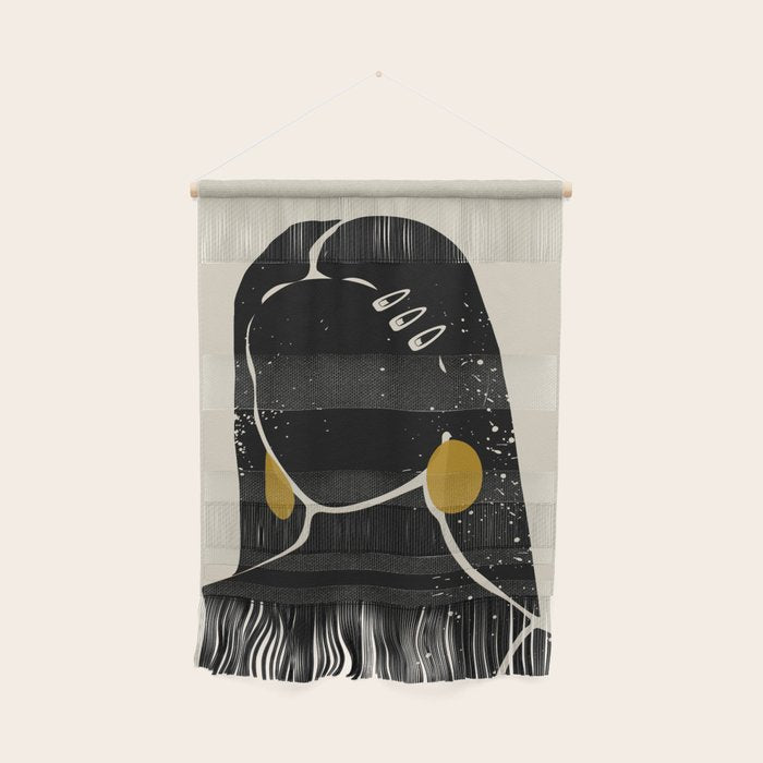 Black Hair No. 3 Wall Hanging Gallery Image 1