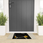 Black Hair No. 3 Welcome Mat Gallery Image 3