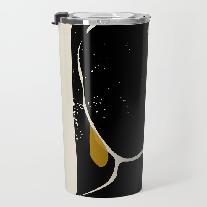 Black Hair No. 3 Travel Mug Gallery Image 3