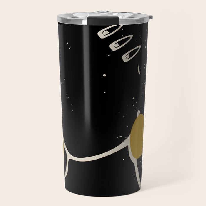 Black Hair No. 3 Travel Mug Gallery Image 1