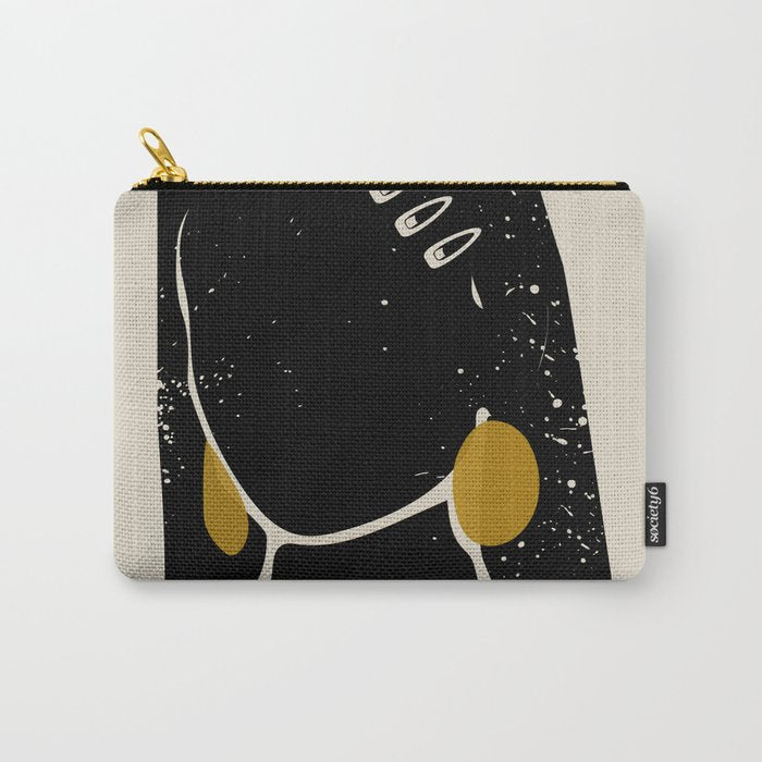 Black Hair No. 3 Carry All Pouch Gallery Image 1