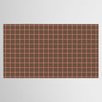 Flamingo Plume Grid Pattern Tablecloth Gallery Image 2