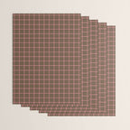 Flamingo Plume Grid Pattern Wrapping Paper Gallery Image 3