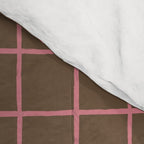 Flamingo Plume Grid Pattern Comforter Gallery Image 4