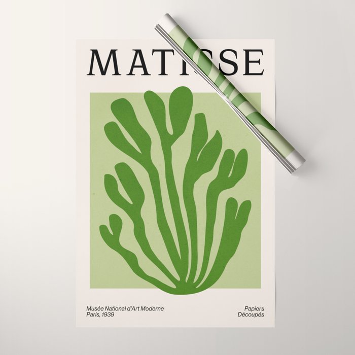 La Palma & Sage: Matisse Paper Leaf Cutouts 03 Wrapping Paper Gallery Image 1
