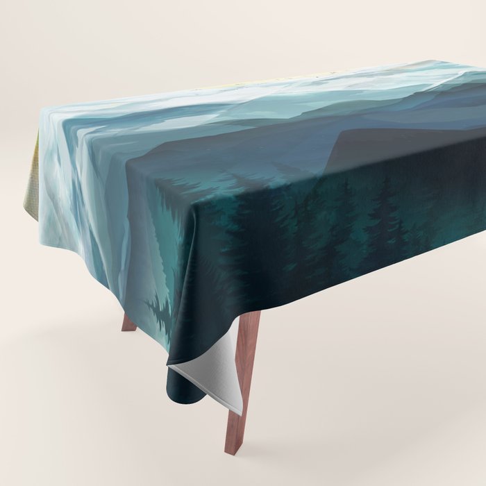 Mountain Range Tablecloth Gallery Image 1