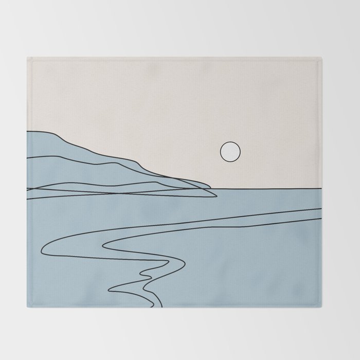 Abstract Landscape 28B Throw Blanket Gallery Image 2