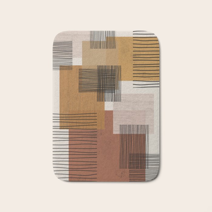 Modern Pattern Bath Mat Gallery Image 1