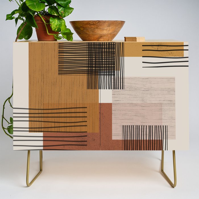 Modern Pattern Credenza Gallery Image 1