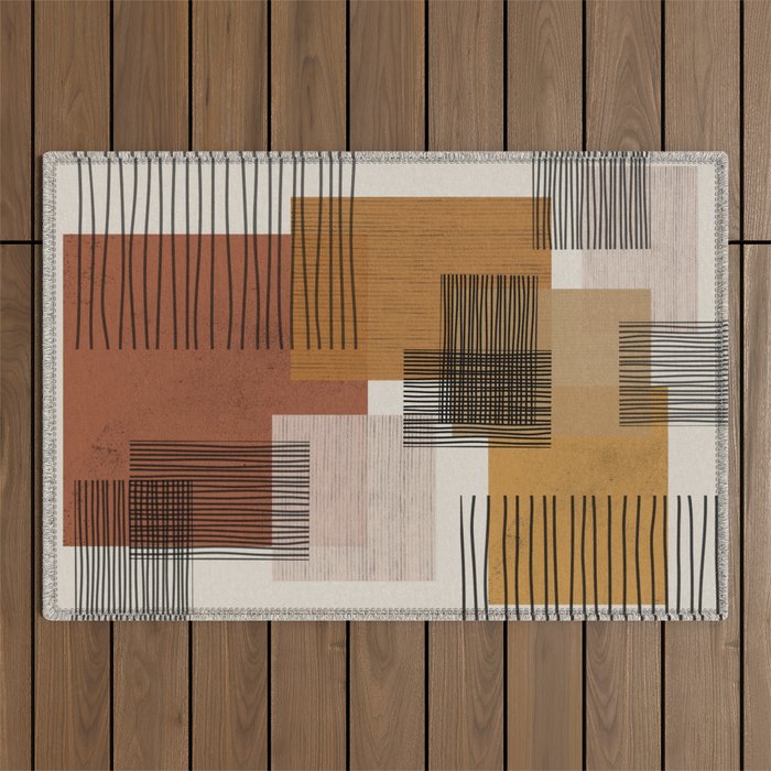 Modern Pattern Outdoor Rug Gallery Image 1