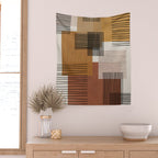 Modern Pattern Wall Tapestry Gallery Image 2