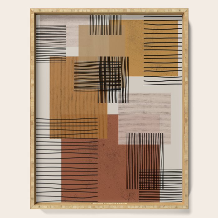 Modern Pattern Serving Tray Gallery Image 1