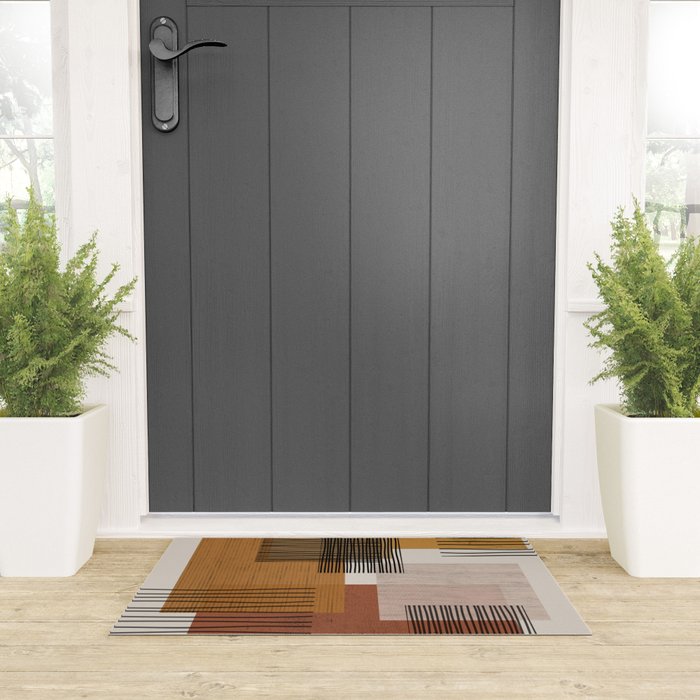 Modern Pattern Welcome Mat Gallery Image 3