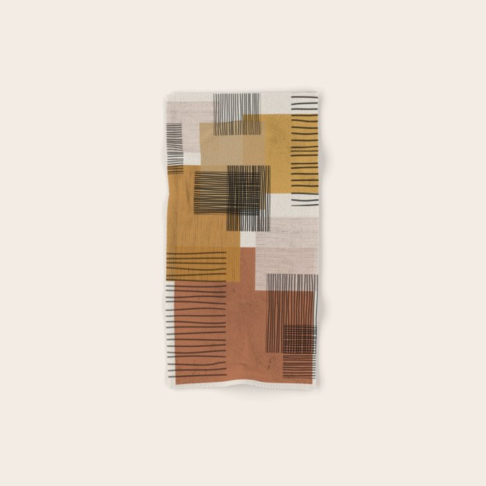 Modern Pattern Bath Towel Gallery Image 1