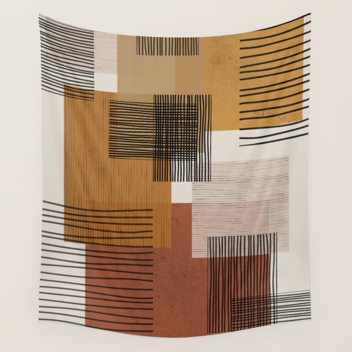 Modern Pattern Wall Tapestry Gallery Image 4