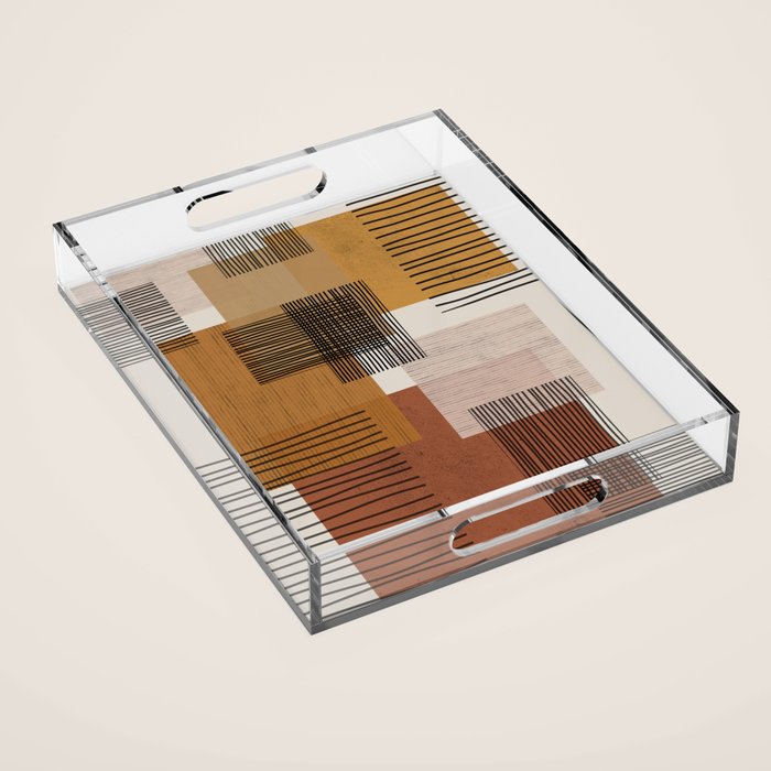 Modern Pattern Acrylic Tray Gallery Image 1