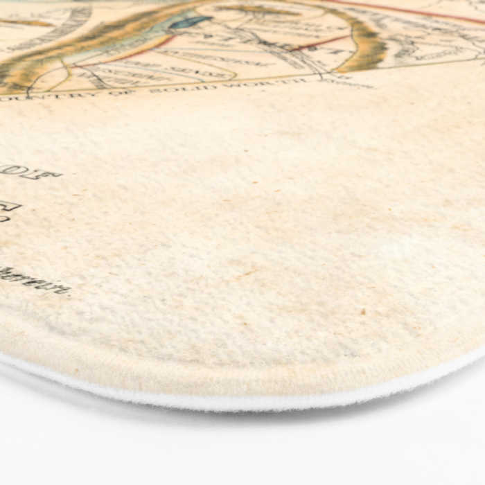 "A Map of the Open Country of a Woman's Heart" by D. W. Kellogg (c. 1833-1842) Bath Mat Gallery Image 3