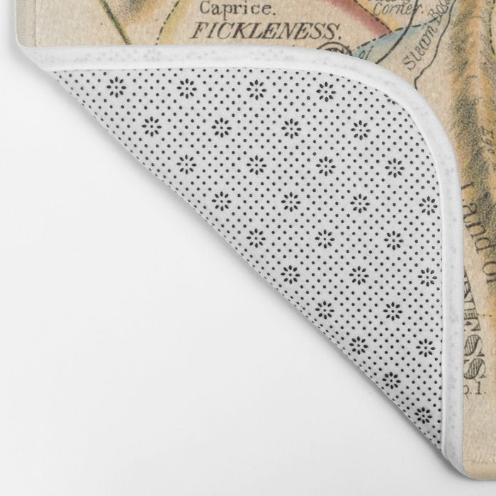 "A Map of the Open Country of a Woman's Heart" by D. W. Kellogg (c. 1833-1842) Bath Mat Gallery Image 2