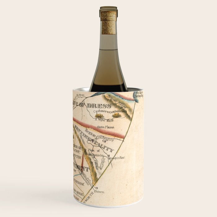 "A Map of the Open Country of a Woman's Heart" by D. W. Kellogg (c. 1833-1842) Wine Chiller Gallery Image 3