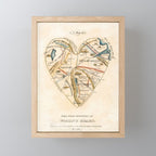 "A Map of the Open Country of a Woman's Heart" by D. W. Kellogg (c. 1833-1842) Mini Art Print Gallery Image 1