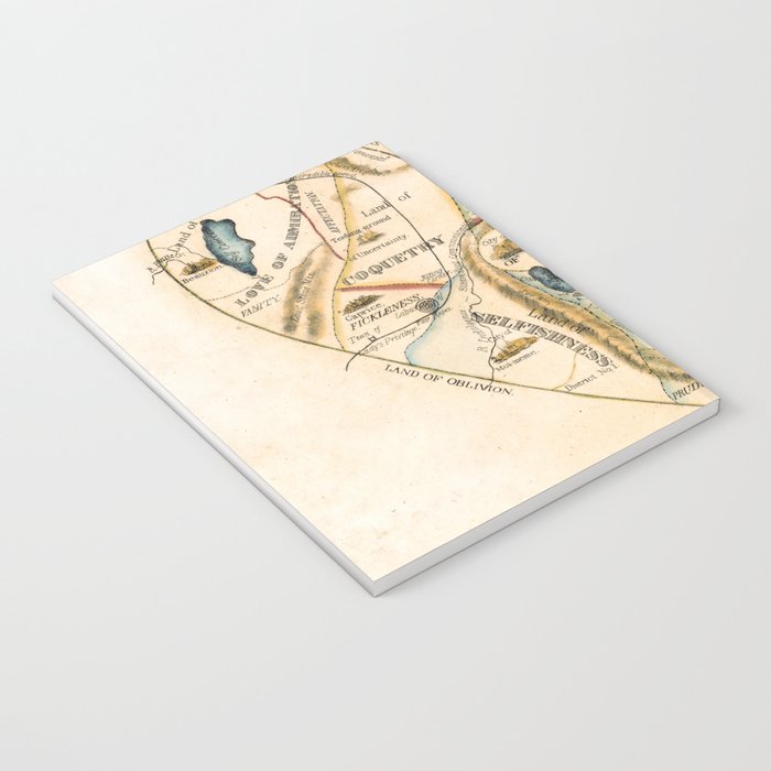 "A Map of the Open Country of a Woman's Heart" by D. W. Kellogg (c. 1833-1842) Notebook Gallery Image 3
