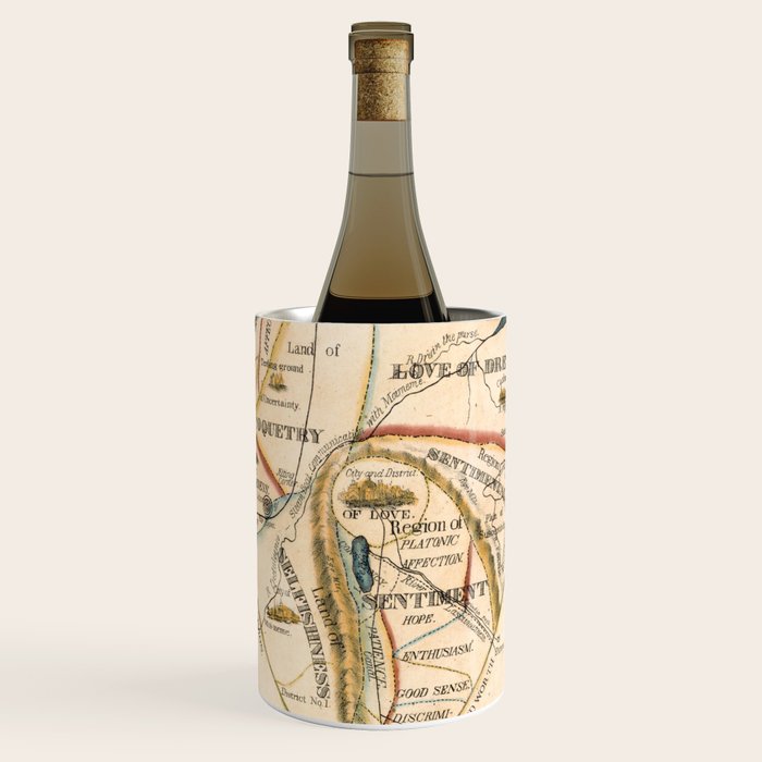 "A Map of the Open Country of a Woman's Heart" by D. W. Kellogg (c. 1833-1842) Wine Chiller Gallery Image 1