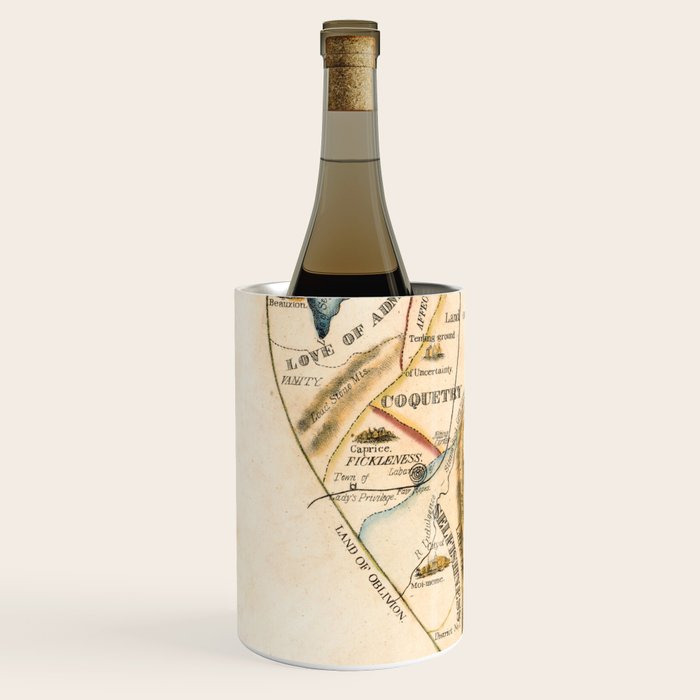 "A Map of the Open Country of a Woman's Heart" by D. W. Kellogg (c. 1833-1842) Wine Chiller Gallery Image 2