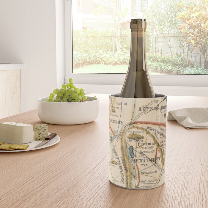 "A Map of the Open Country of a Woman's Heart" by D. W. Kellogg (c. 1833-1842) Wine Chiller Gallery Image 4