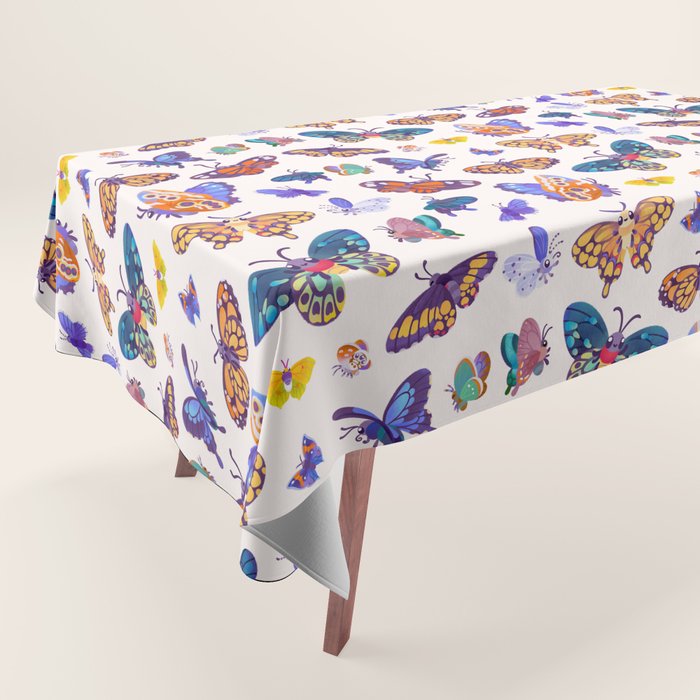 Butterflies Day - bright Tablecloth Gallery Image 1