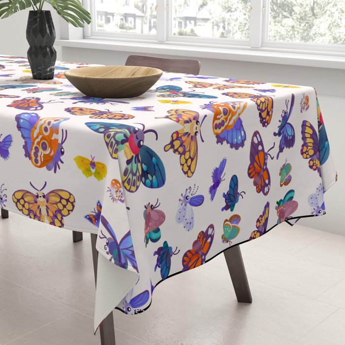 Butterflies Day - bright Tablecloth Gallery Image 3