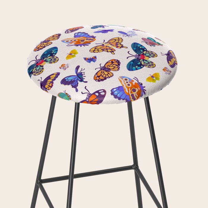 Butterflies Day - bright Stool Gallery Image 2