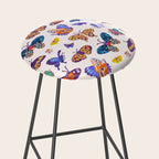 Butterflies Day - bright Stool Gallery Image 2