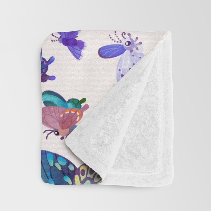 Butterflies Day - bright Throw Blanket Gallery Image 3