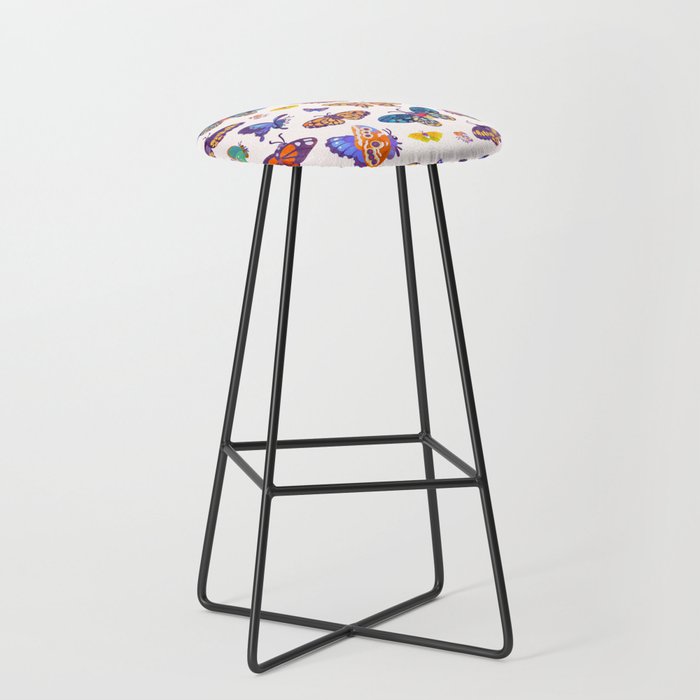 Butterflies Day - bright Stool Gallery Image 1