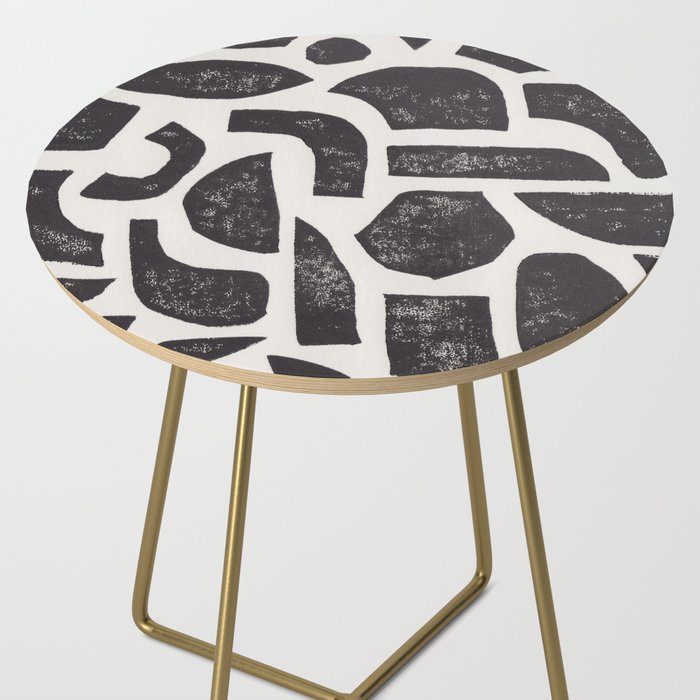 Linocut Abstract #3 Side Table Gallery Image 2