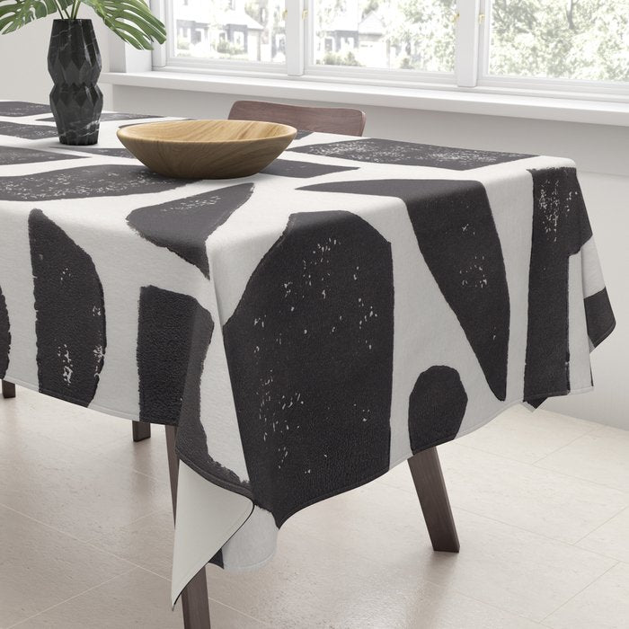 Linocut Abstract #3 Tablecloth Gallery Image 3