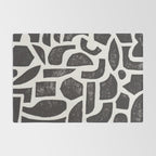 Linocut Abstract #3 Rug Gallery Image 2