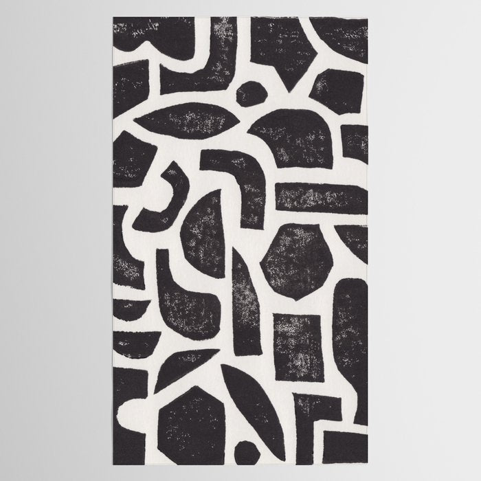 Linocut Abstract #3 Tablecloth Gallery Image 2