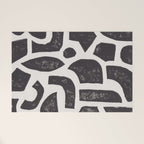 Linocut Abstract #3 Welcome Mat Gallery Image 1