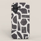 Linocut Abstract #3 iPhone Case Gallery Image 1