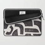 Linocut Abstract #3 Laptop Sleeve Gallery Image 2