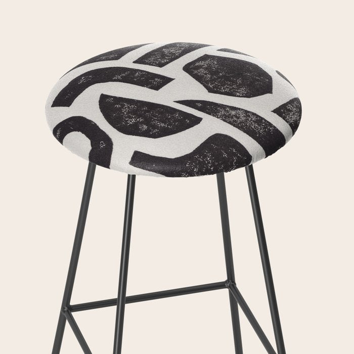 Linocut Abstract #3 Stool Gallery Image 2